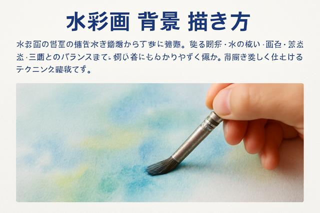watercolor background painting technique image