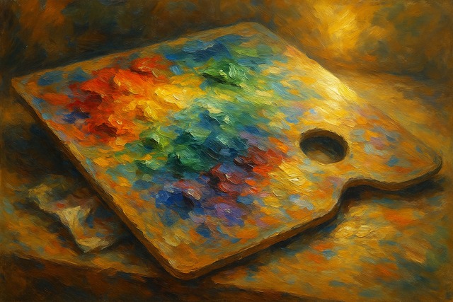 vibrant-artist-palette-with-rainbow-oil-paints