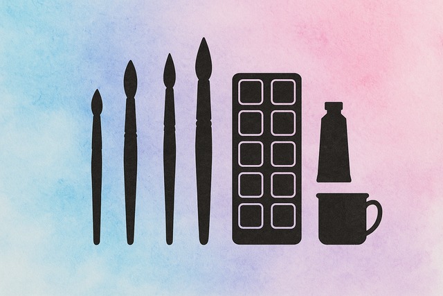 watercolor-tools-icon-set